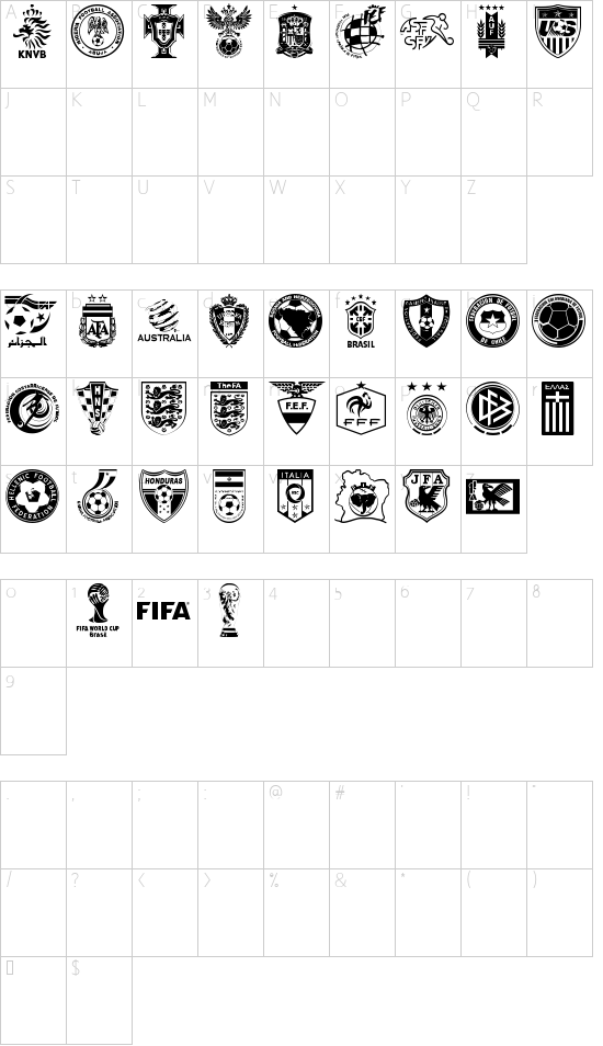 character map